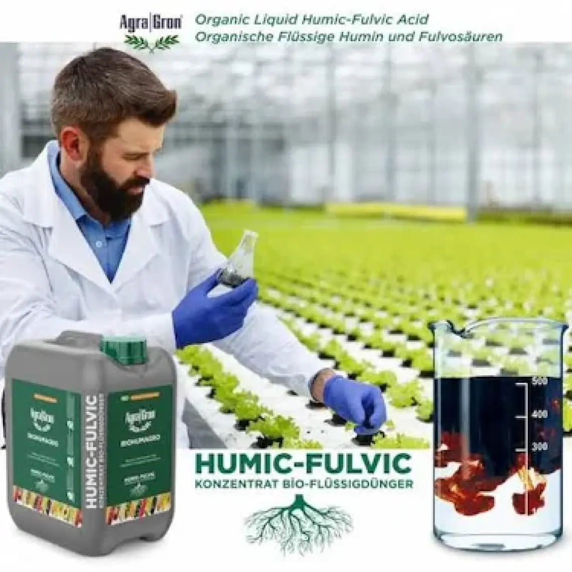 Agragron Biohumagro Leonardit Menşeili Hümik Fülvik - Agragron Biohumagro 1 Lt Organik Toprak Düzenleyici