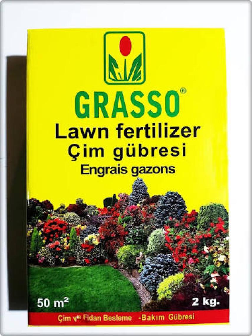 ÇİM TOHUMCULUK Çim Gübresi (Grasso)-2 kg (50 M²)
