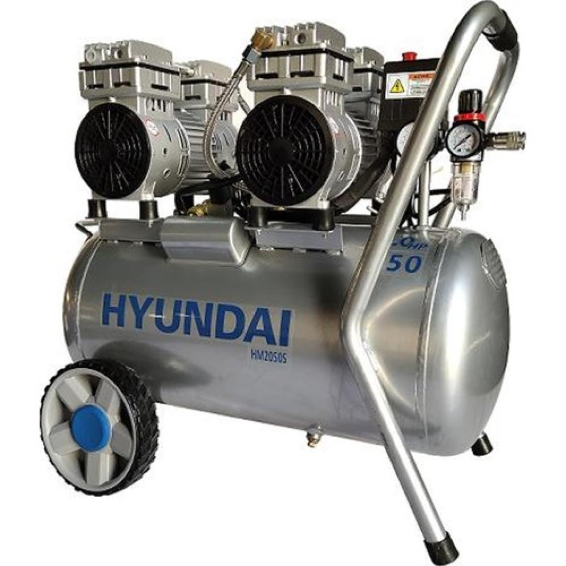 Hyundai Kompresör Sessiz & Yağsız 1500W 50 Lt