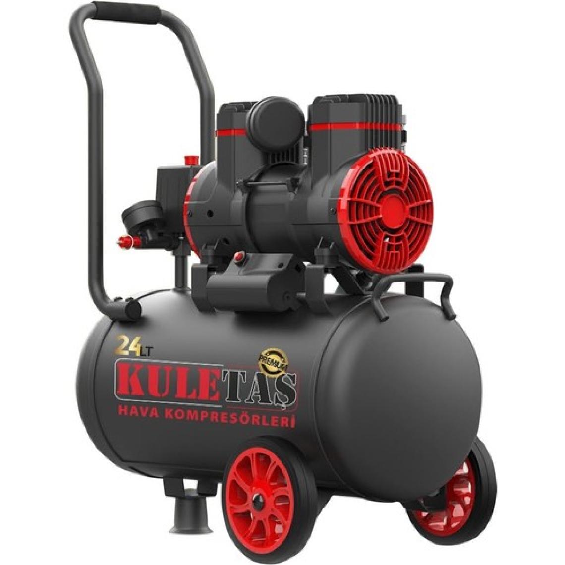 Kuletaş Premium 24 Litre Sessiz Yağsız Hava Kompresörü 2 Hp (Italyan Tasarım)