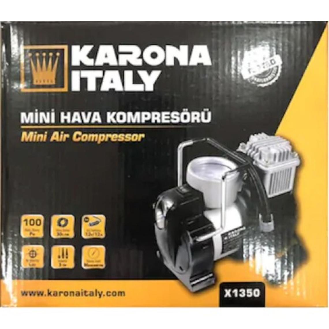 Karona 12VOLT Mini Araç Kompresör Güçlü Kompresör 100PS