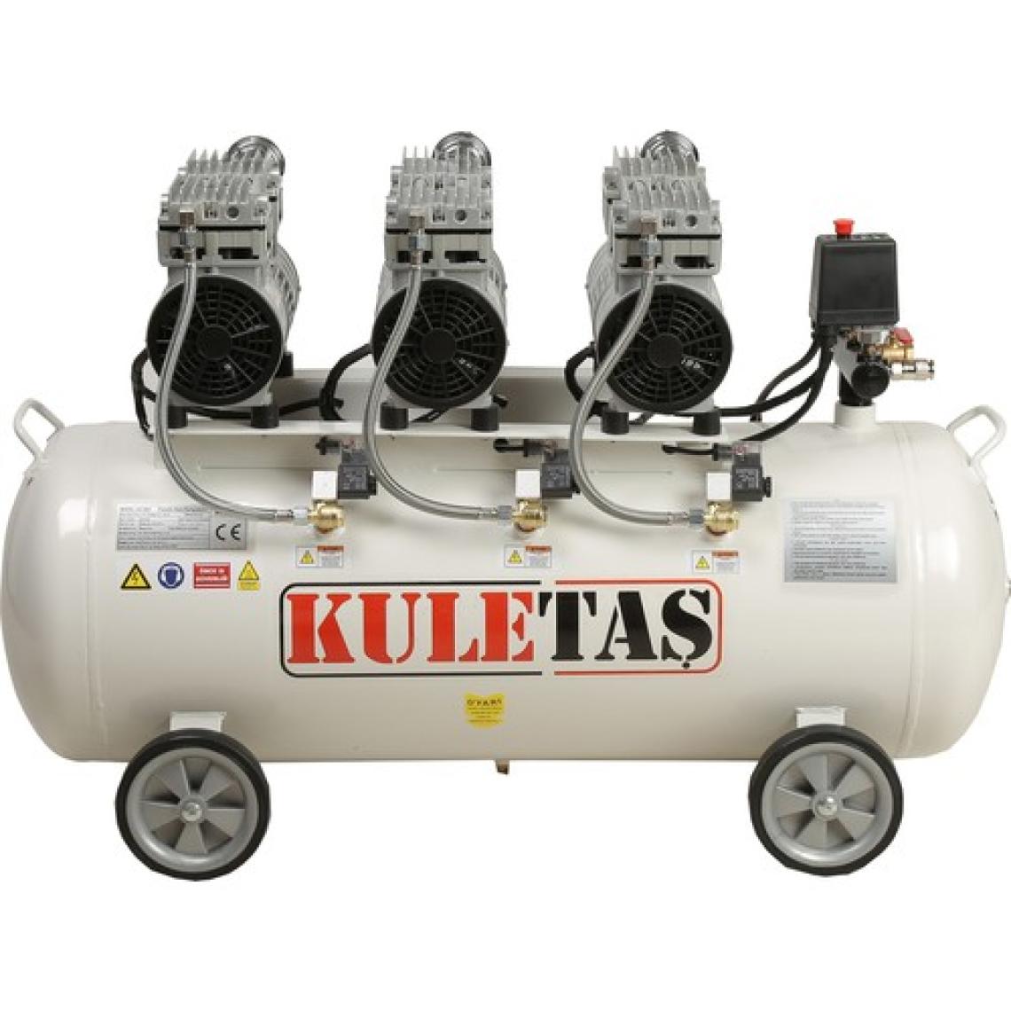 Kuletaş Süper Sessiz Yağsız Kompresör 100 Litre 3 Hp