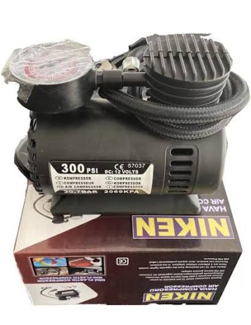 Niken Mini Oto Araç Hava Kompresörü 12V 300 PSI