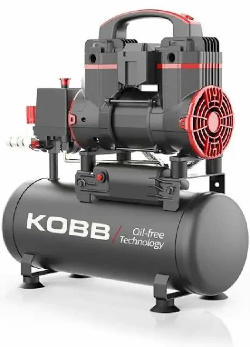 Kobb KBK8S 1.2 Hp 8 Lt 8 Bar Yağsız Sessiz Taşınabilir Hava Kompresörü
