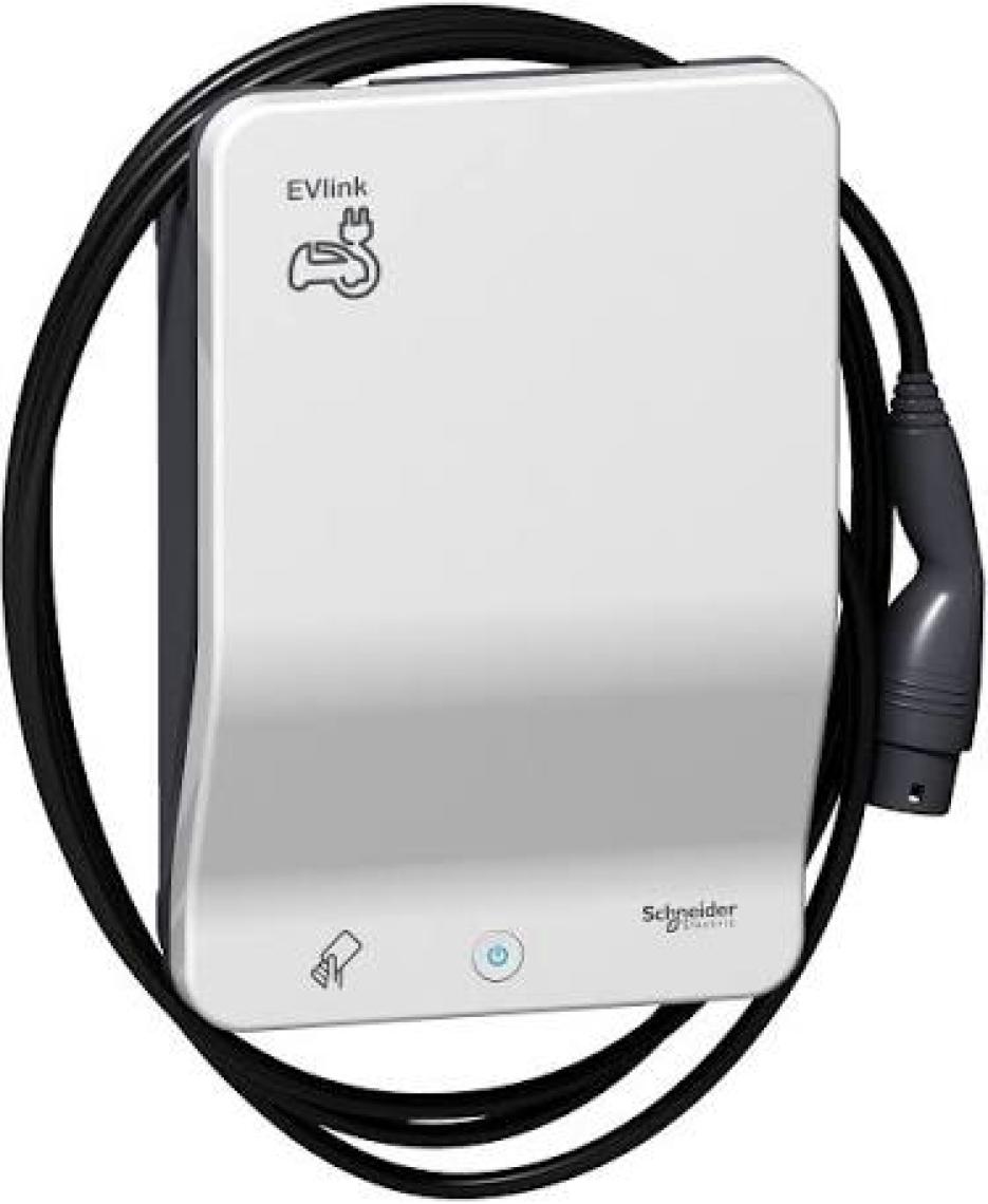 Schneider Electric Schneider Evlink Wallbox 22KW/32A Kablolu T2 Soket Araç Şarj Istasyonu EVH2S22P0CK
