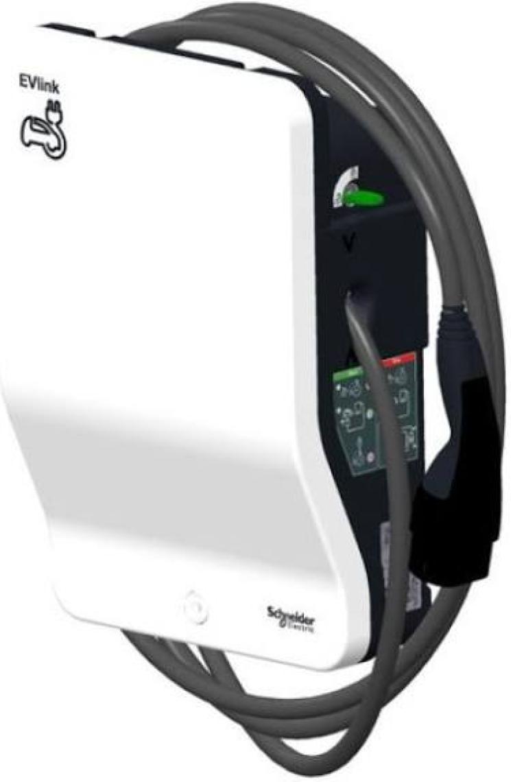 Schneider Electric Schneider Evlink Wallbox 22KW/32A Kablolu T2 Soket Araç Şarj Istasyonu EVH2S22P0CK