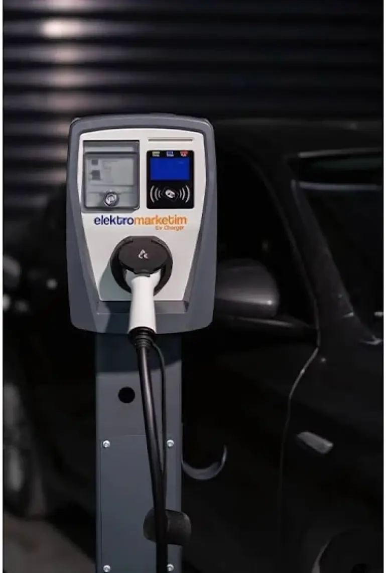 Elektro Marketim EMEV-22-3F32-PT2 22KW 3 Faz Tip Elektrikli Araç Şarj Istasyonu