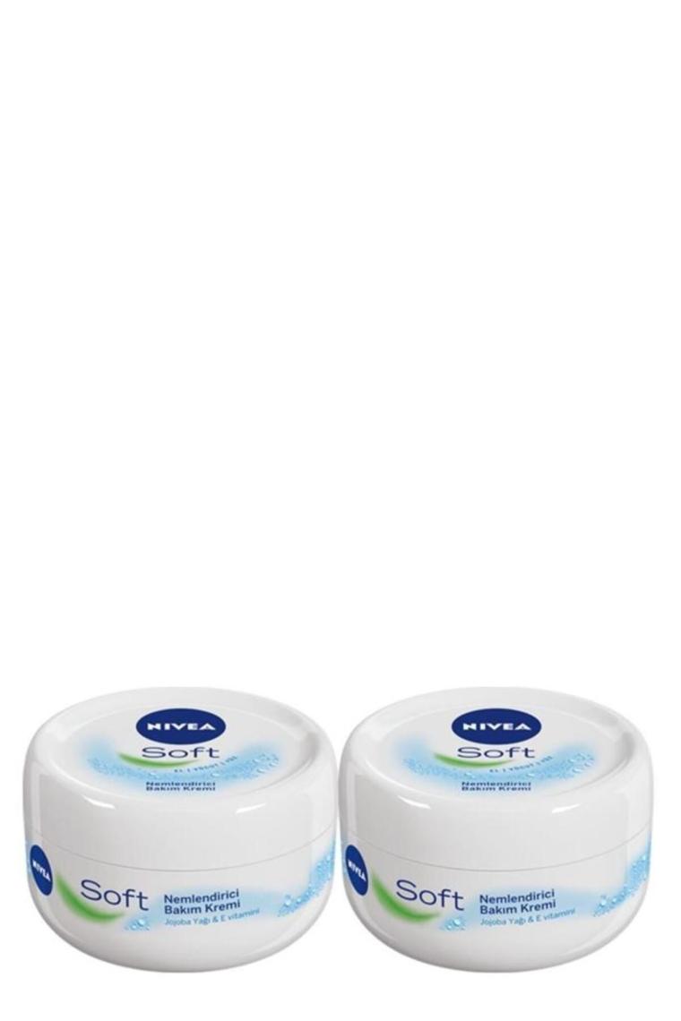 Soft Krem 200ml, Nemlendirici Bakım Kremi, Yüz, Vücut, El Bakım, X2 Adet
