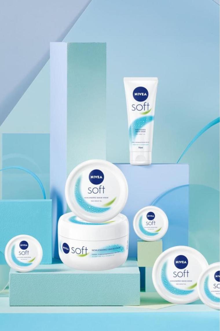 Soft Krem 200ml, Nemlendirici Bakım Kremi, Yüz, Vücut, El Bakım, X2 Adet