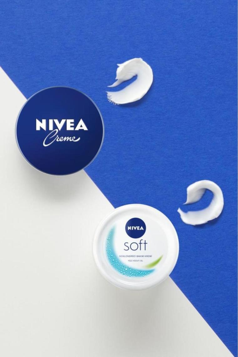 Soft Krem 200ml, Nemlendirici Bakım Kremi, Yüz, Vücut, El Bakım, X2 Adet