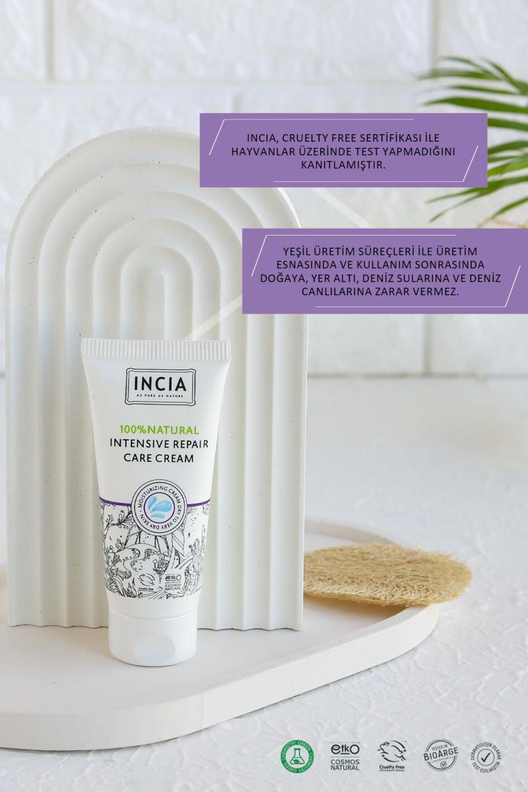 %100 Doğal Onarıcı Bakım Kremi Yoğun Nemlendirici Cilt Bakım Lavanta Avokado Shea Vegan 50 ml