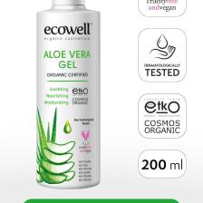 Organik Aloe Vera Jel, Vegan Sertifikalı, Güneş Sonrası Yatıştırıcı Nemlendirici Rahatlatıcı 200ml