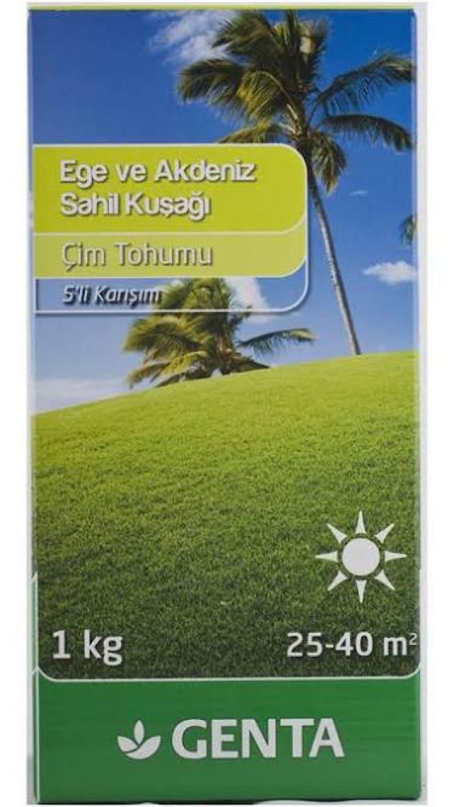 Genta Ege ve Akdeniz Sahil Kuşağı Çim Tohumu 1 kg.