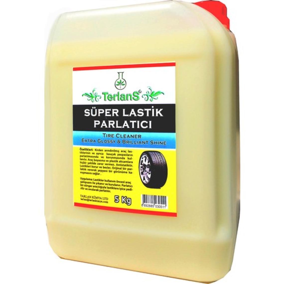 Terlans Lastik Parlatıcı JEL 5 Kg Extra Glossy + Uygulama Süngeri