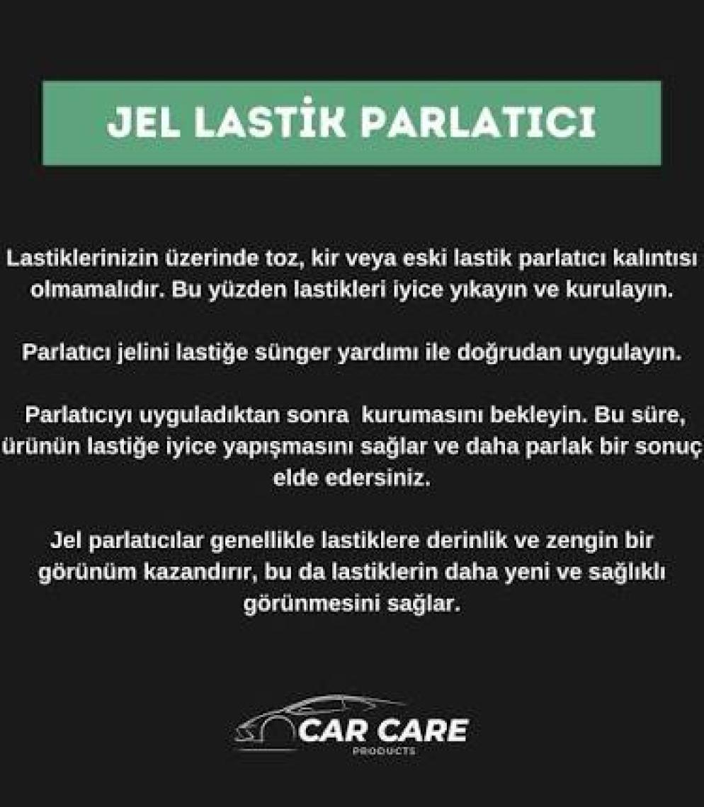 Newmix 2'li Set Jel Lastik Parlatıcı (1.25KGX2)+UYGULAMA Süngeri