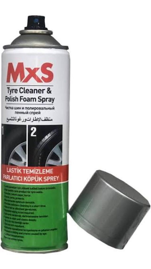 Mxs Oto Lastik Parlatıcı ve Siyahlaştırıcı Sprey Köpük 500 ml