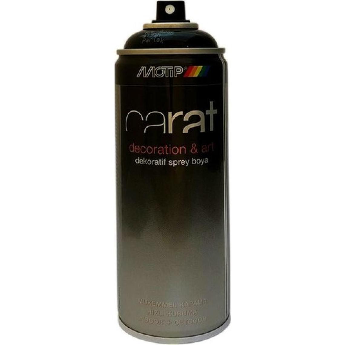 Motip Carat Parlak Siyah Sprey Jant Boyası 400 Ml. Ral 9005