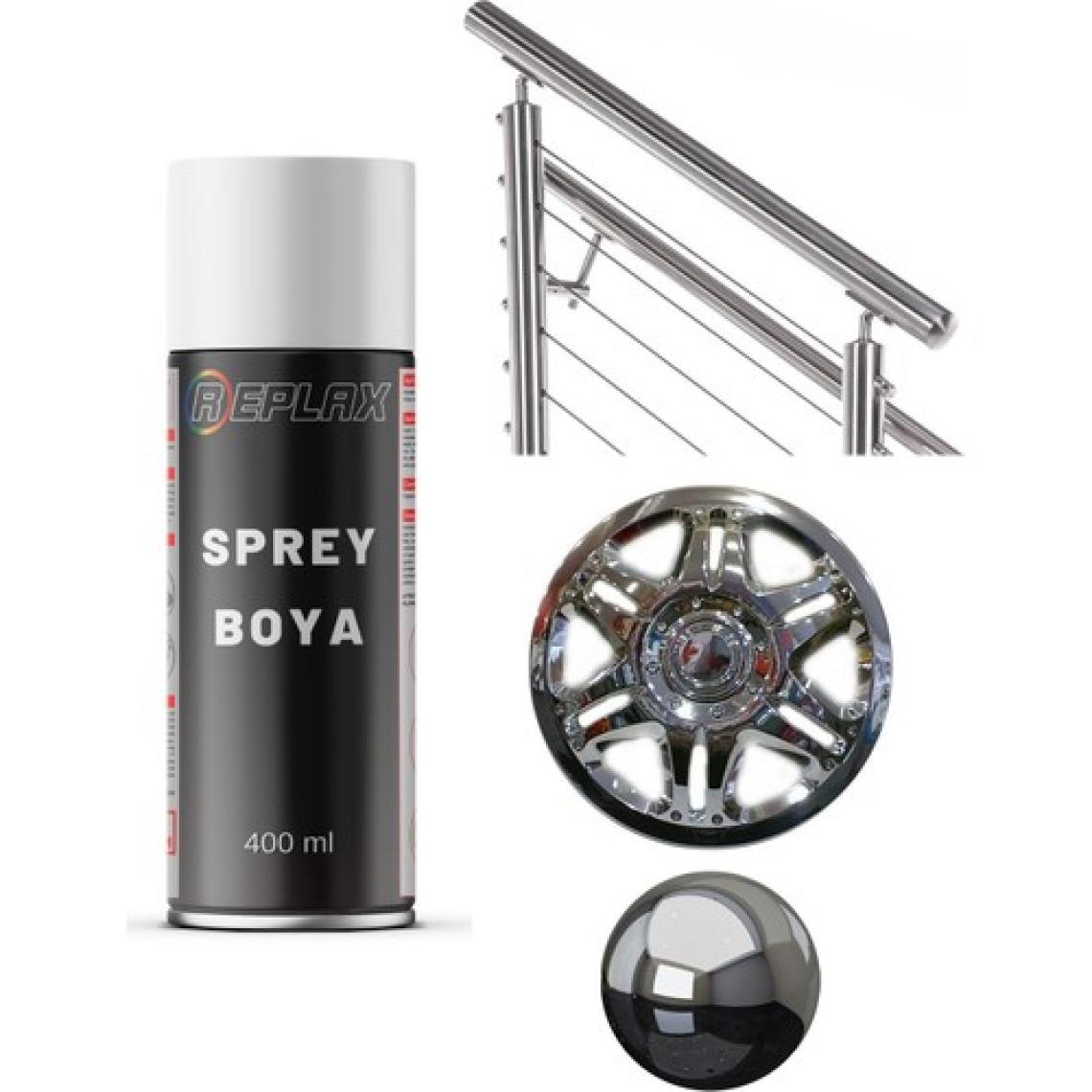 Replax Krom Nikelaj Efekt Sprey Boya 400 Ml