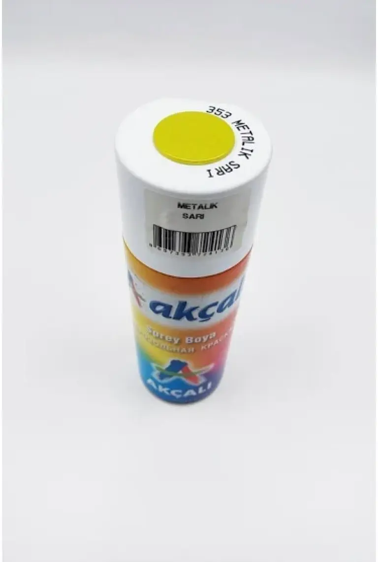 Akçalı Sprey Boya 400 ml Metalik Sarı 353