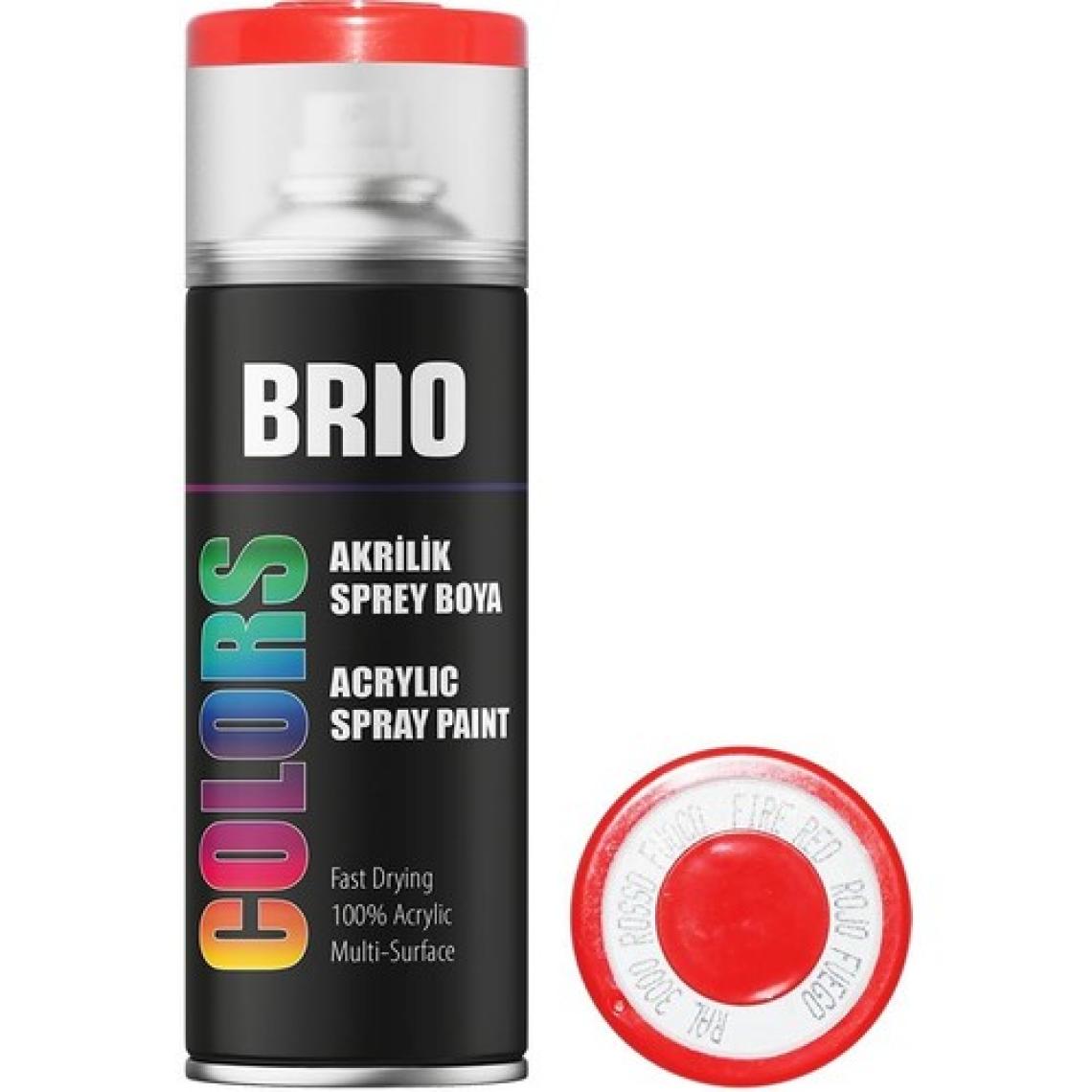 Brio Sprey Boya Akrilik Ateş Kırmızısı B3000 400Ml