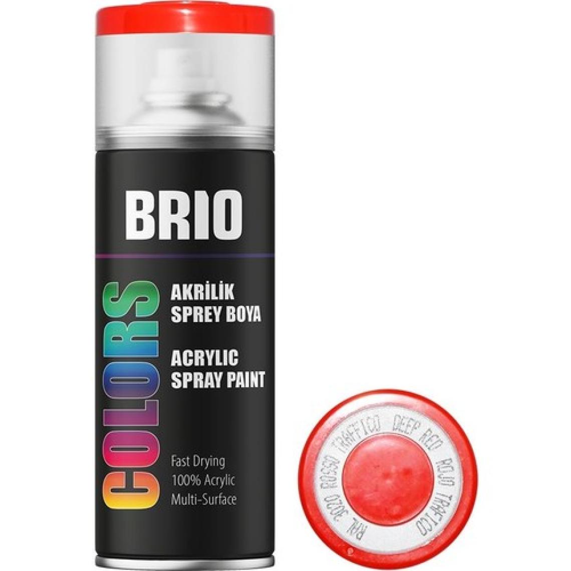 Brio Sprey Boya Akrilik Trafik Kırmızı B3020 400 Ml
