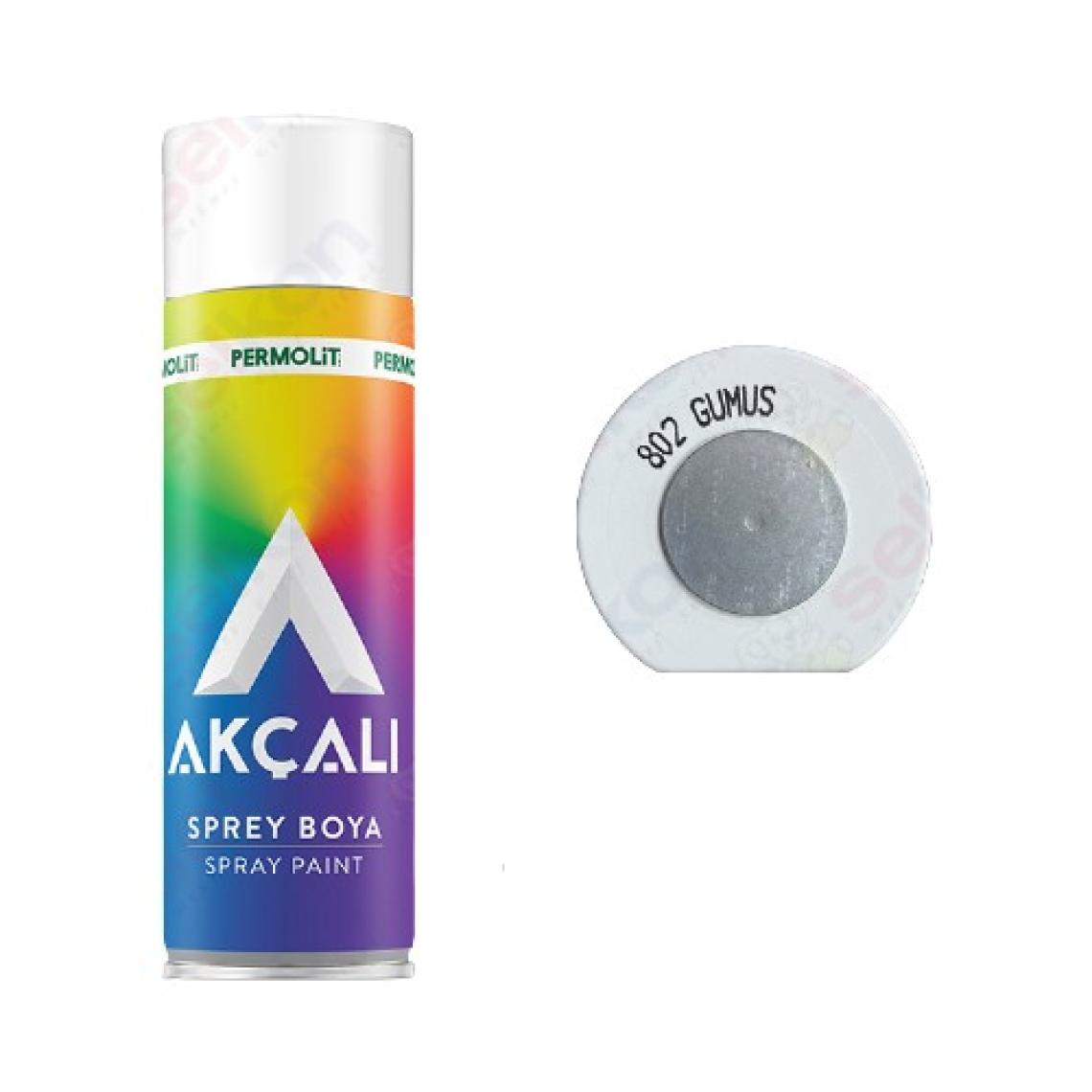 Akçalı Sprey Boya 802 Gümüş