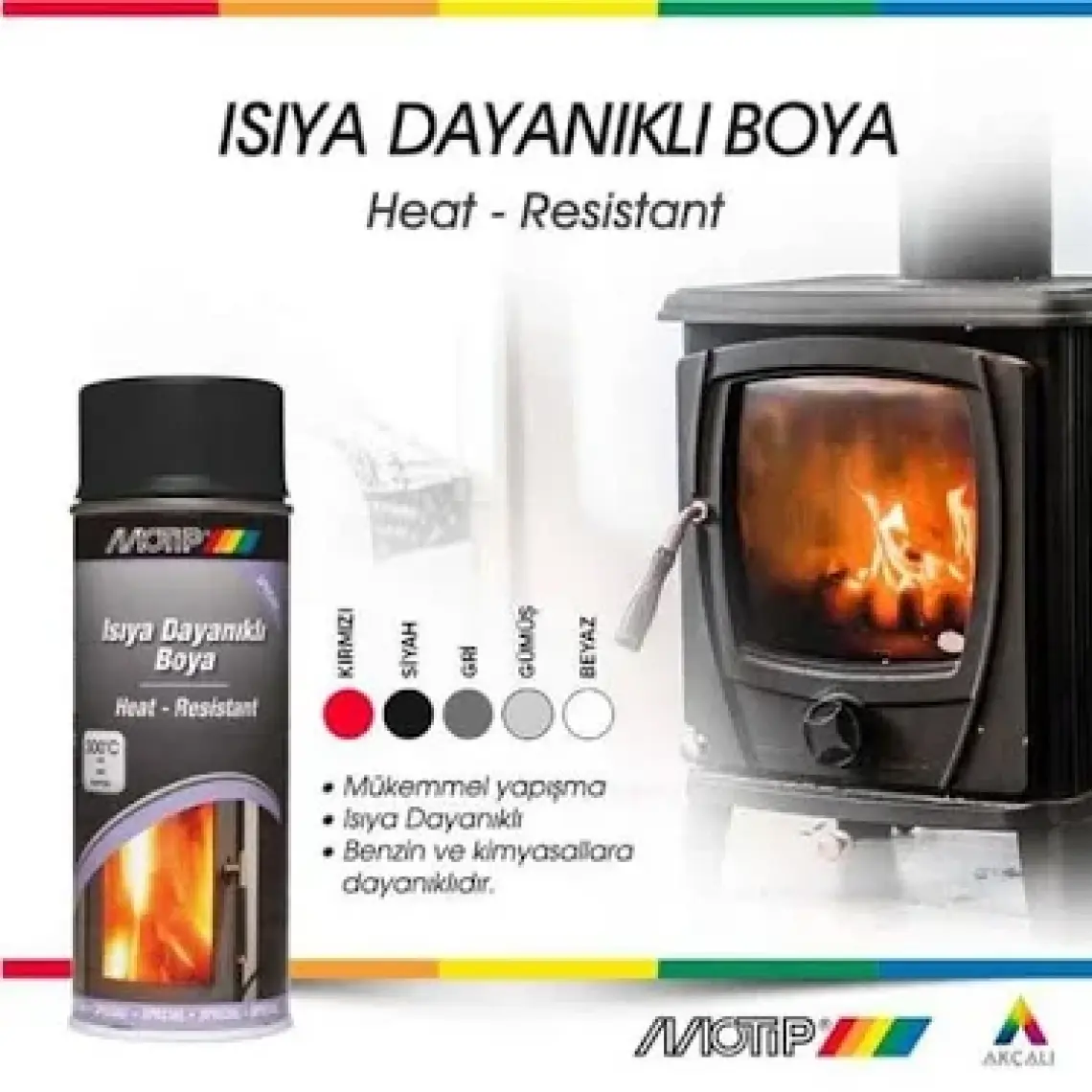 690°c Isıya Dayanıklı Siyah Boya 400 Ml. Made In Germany