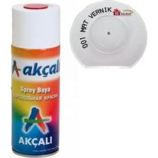 Akçalı Sprey Boya 400 001 Mat Vernik
