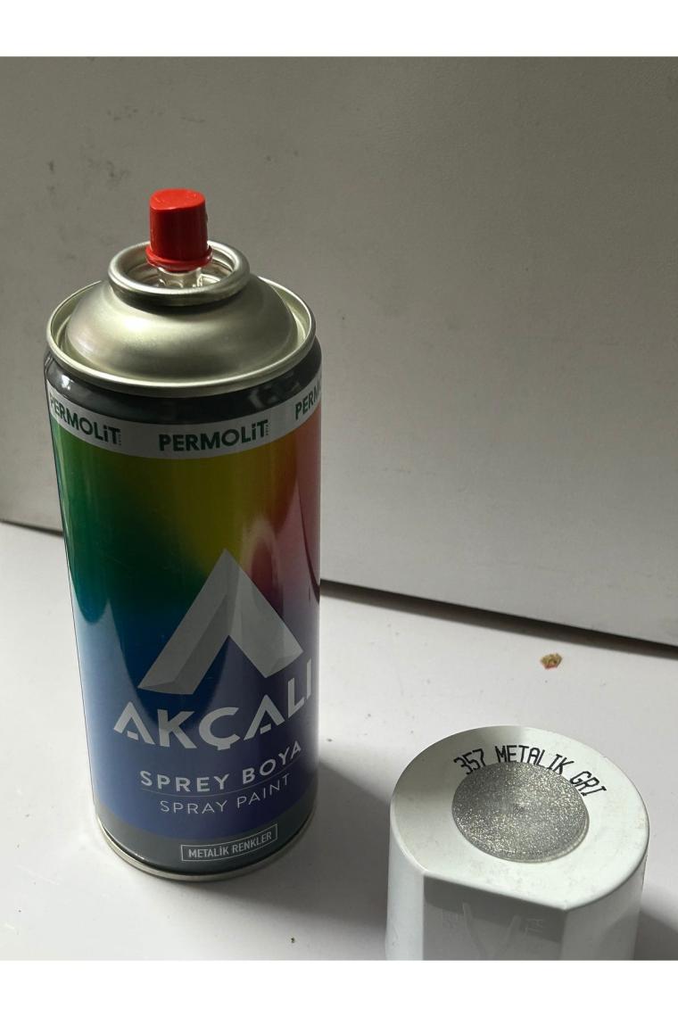 Akçalı Sprey Boya 400 Ml 357 Metalik Gri