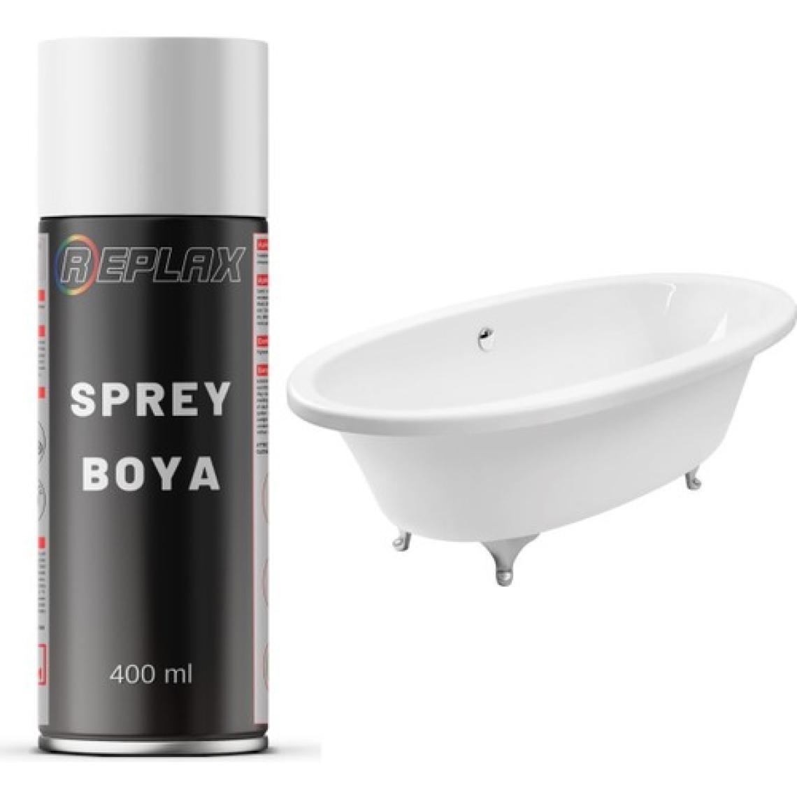 Replax Beyaz Küvet Sprey Boyası Suya Dayanıklı 400 ml