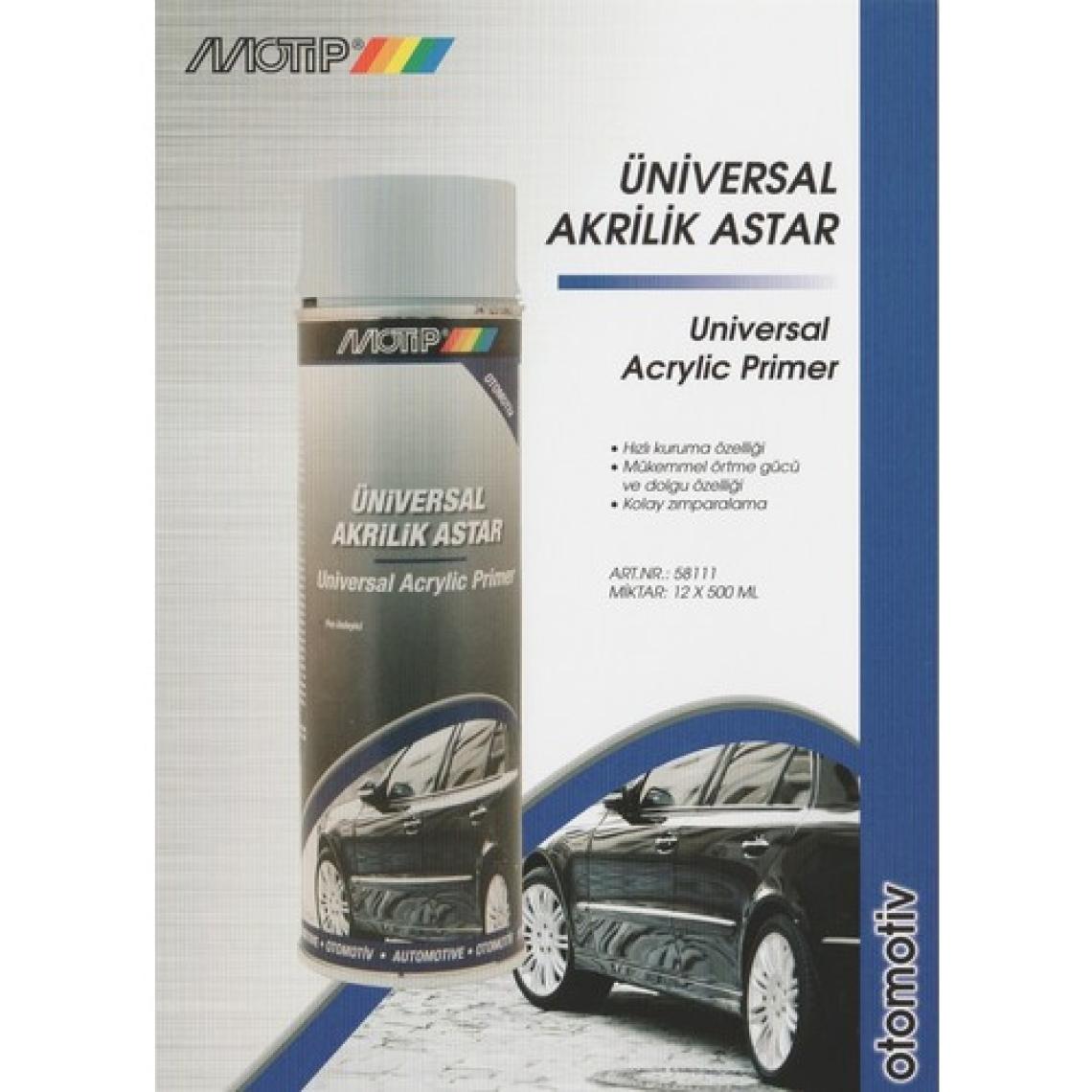 Motip Üniversal Akrilik Astar Sprey 500ml