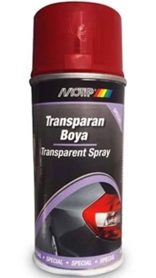 Motip Stop Boyası Transparan Kırmızı 400ML Made In Germany