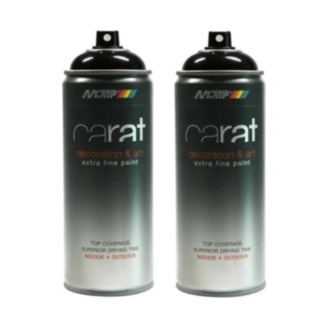 Motip Carat RAL9005 Siyah Mat Sprey Boya 400 ml 2'li