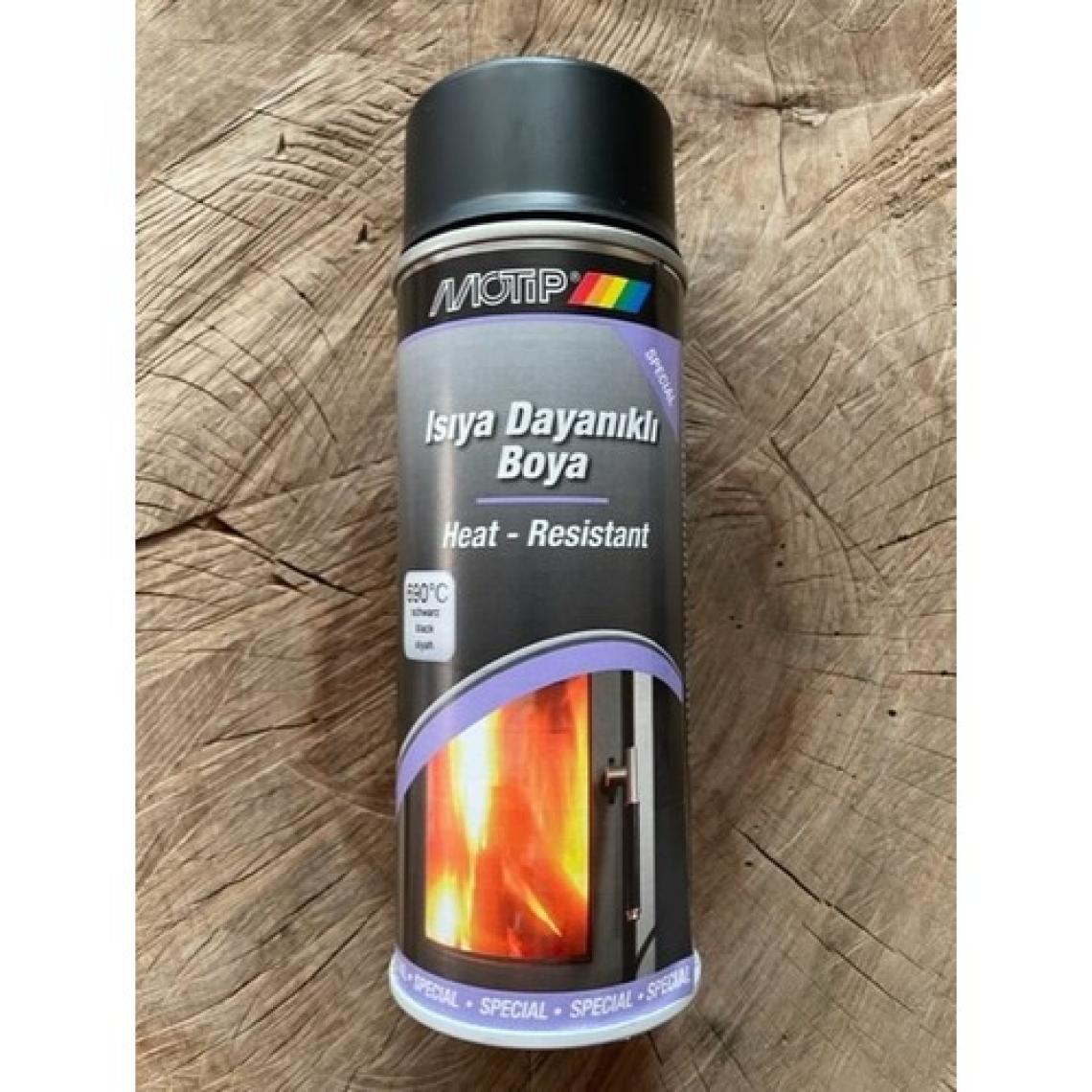Motip 690 Derece Isıya Dayanıklı Boya Eksoz ve Soba Boyası Siyah