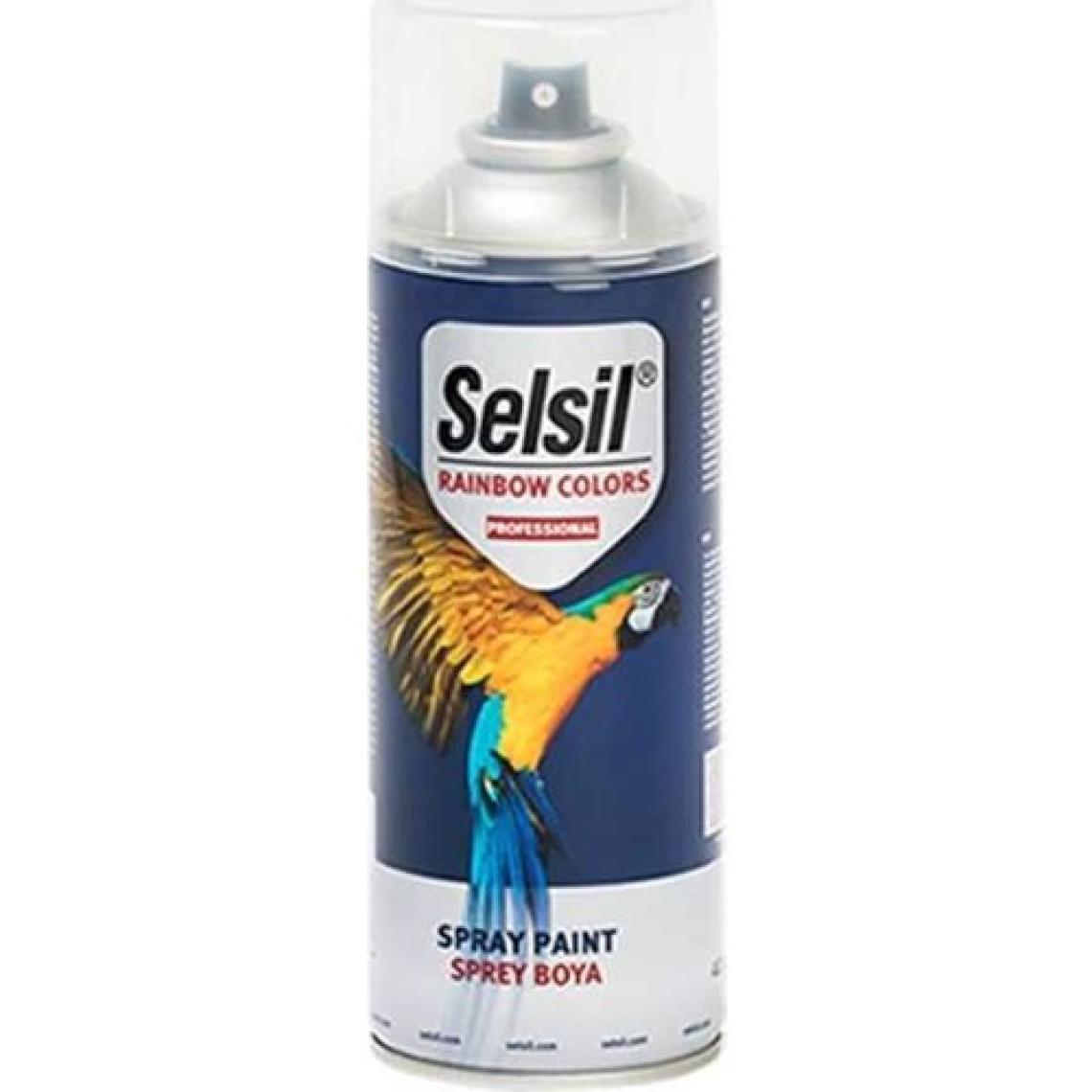 Selsil Rainbow Colors - Sprey Boya RAL9010 Beyaz Mat 400ML