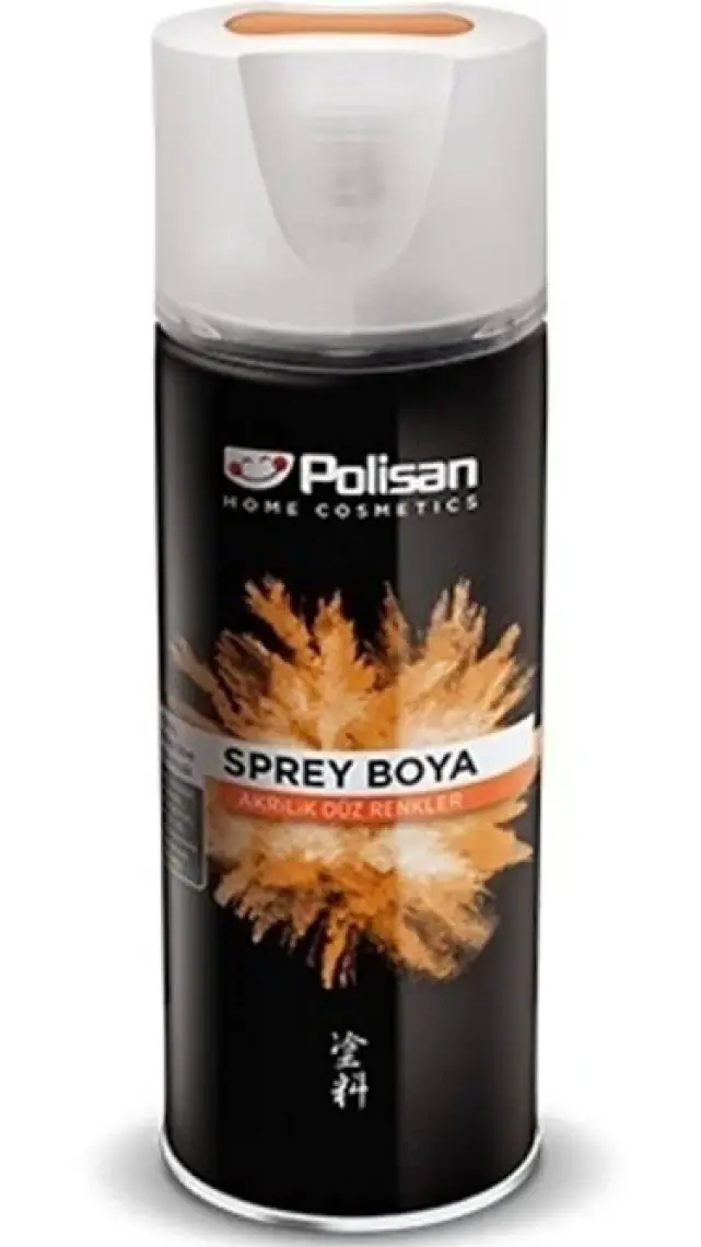 Polisan Akrilik Sprey Boya 400 Ml.-Parlak Beyaz