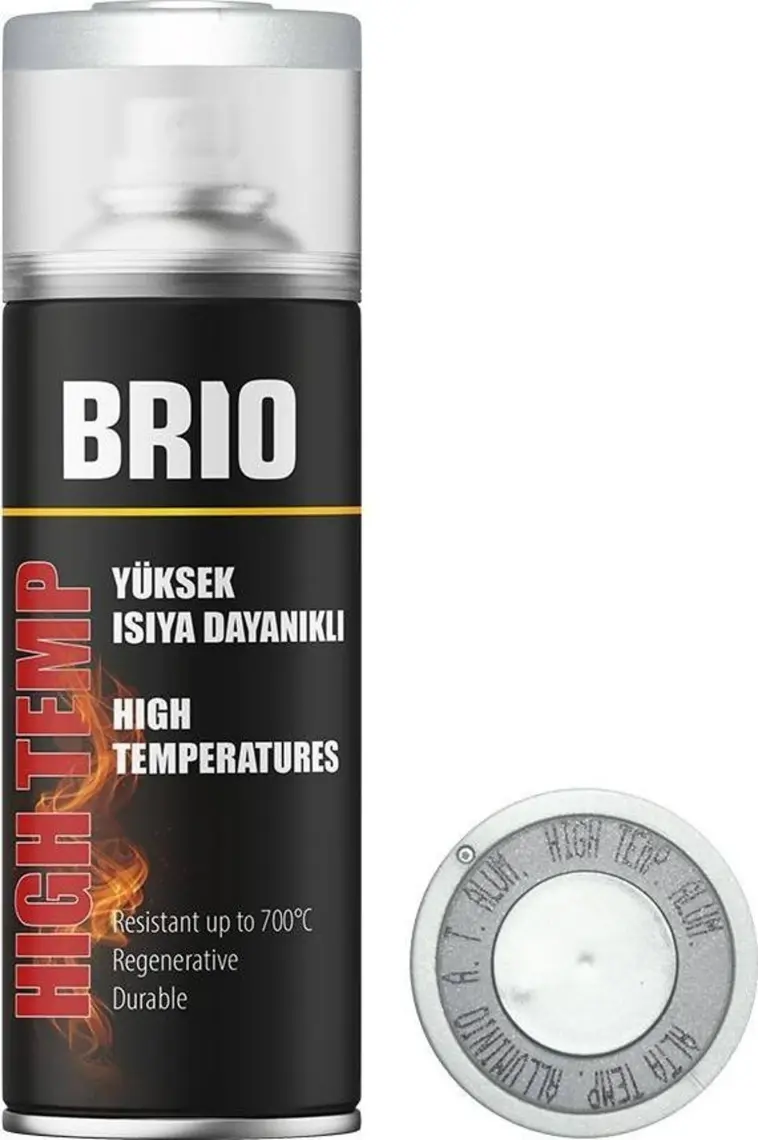 Brio Sprey Boya Gri Yüksek Isıya Dayanıklı Bh9007M 400 Ml