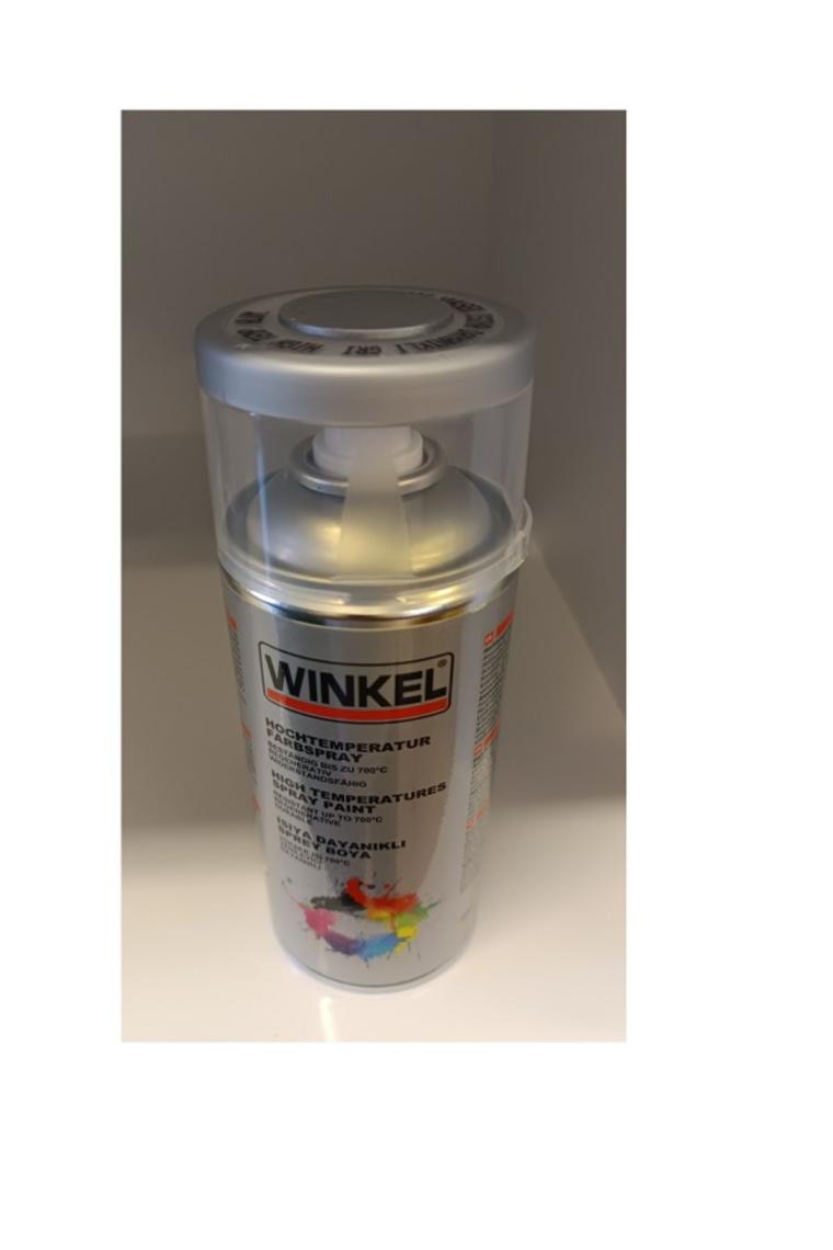 Winkel 700 Derece Yüksek Isıya Dayanıklı Gri Ral 9006 Sprey Boya