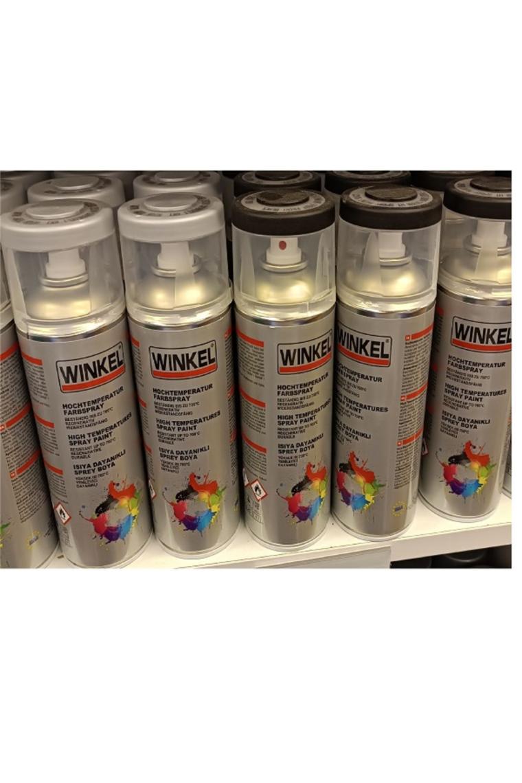 Winkel 700 Derece Yüksek Isıya Dayanıklı Gri Ral 9006 Sprey Boya