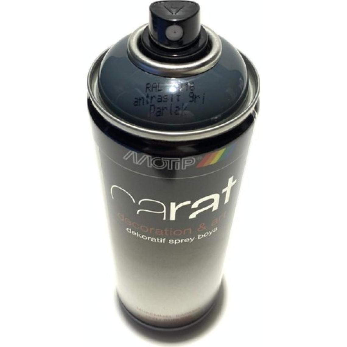 Motip Carat Ral 7016 Sprey Boya 400ml - Parlak Antrasit Gri