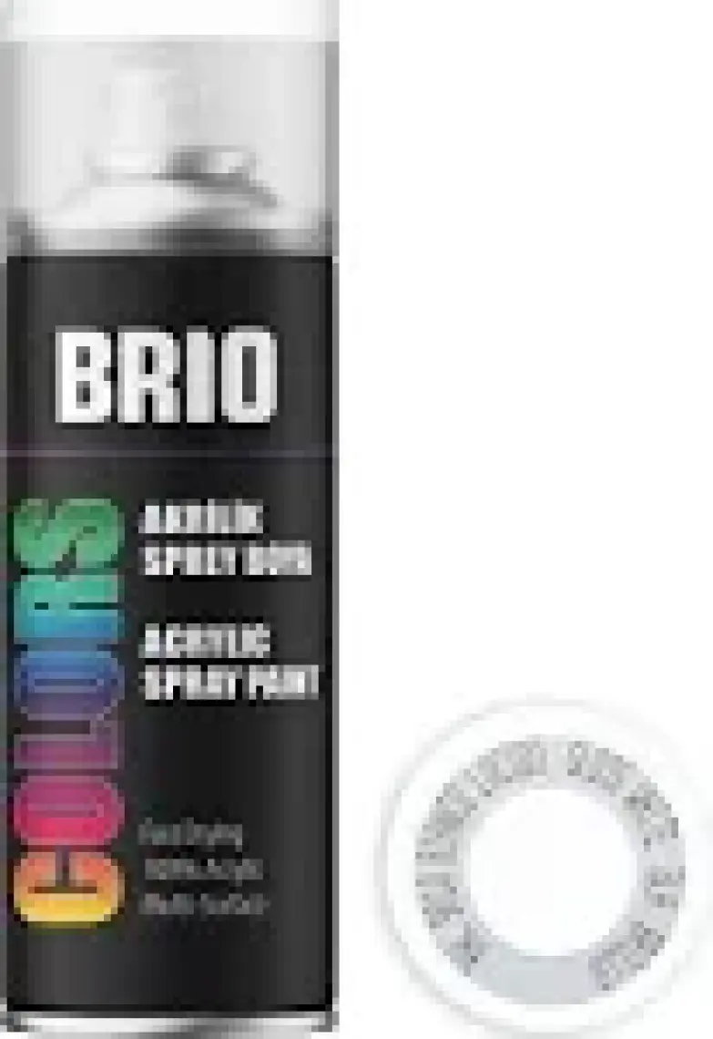 Brio Sprey Boya Akrilik Beyaz Parlak  B9010 400Ml