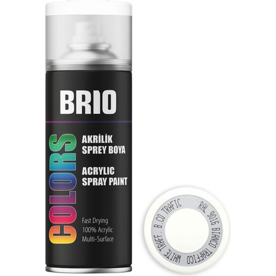 Brio Sprey Boya Akrilik Trafik Beyaz B9016 400 Ml