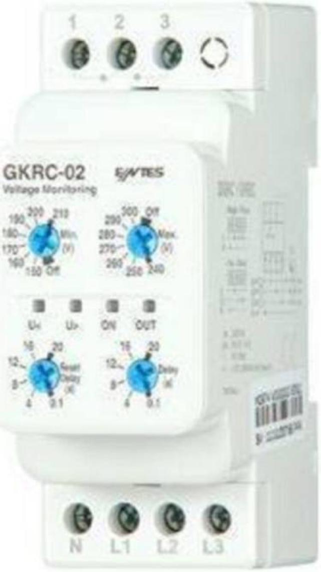 Entes  Gkrc-02 Gerilim Koruma Rölesi