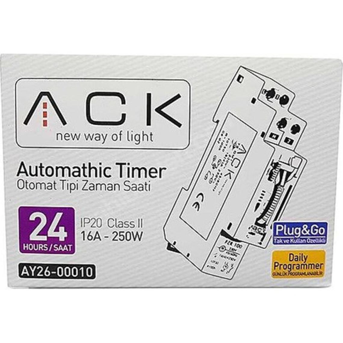 Ack AY26-00010 Rezervli W Otomat Tipi Mekanik Zaman Saati
