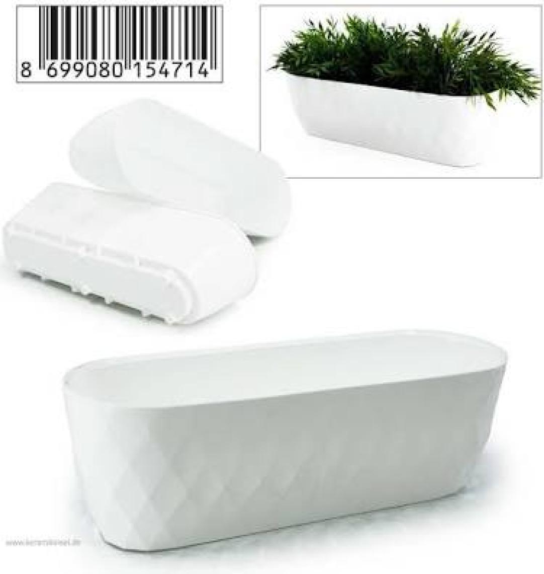 Karasu Yakamoz Balkon Saksı No:1 3,5 Lt. (30 x 14,5 x 15 Cm)
