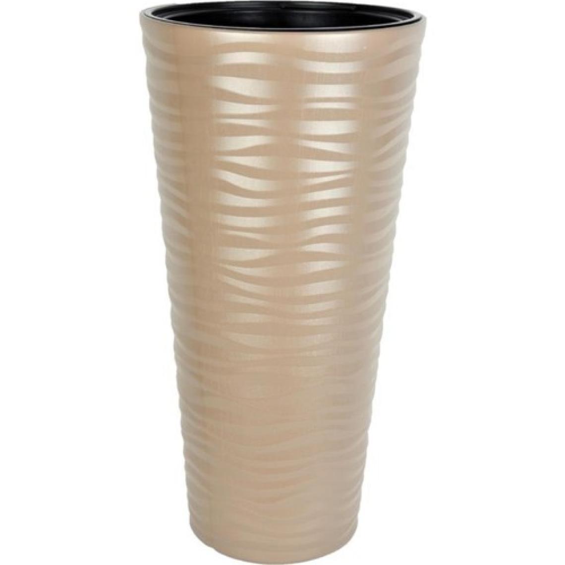 Nettenevime Dore Renk Kumsal Vazo Dekoratif Uzun Saksı 5.5 Lt 30*57CM