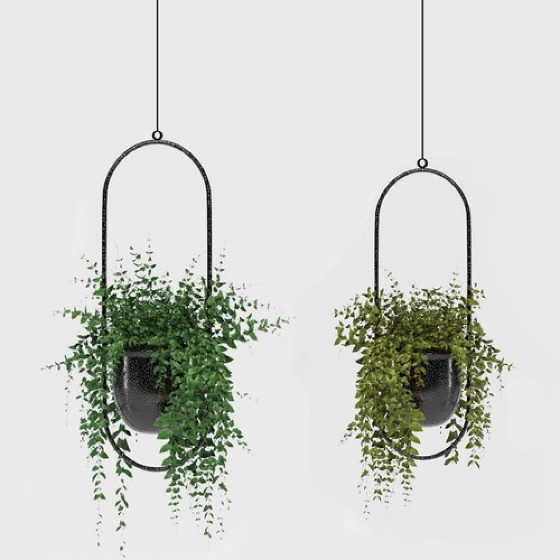 Homing Modern Tasarım Askılı Set Çiçeklik Saksılık 30 ve 25 cm SEH-4611