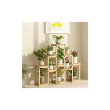 Alan Dekor Natural Doğal Ahşap Dekoratif Çiçeklik Saksılık Balkon Bahçe Standı