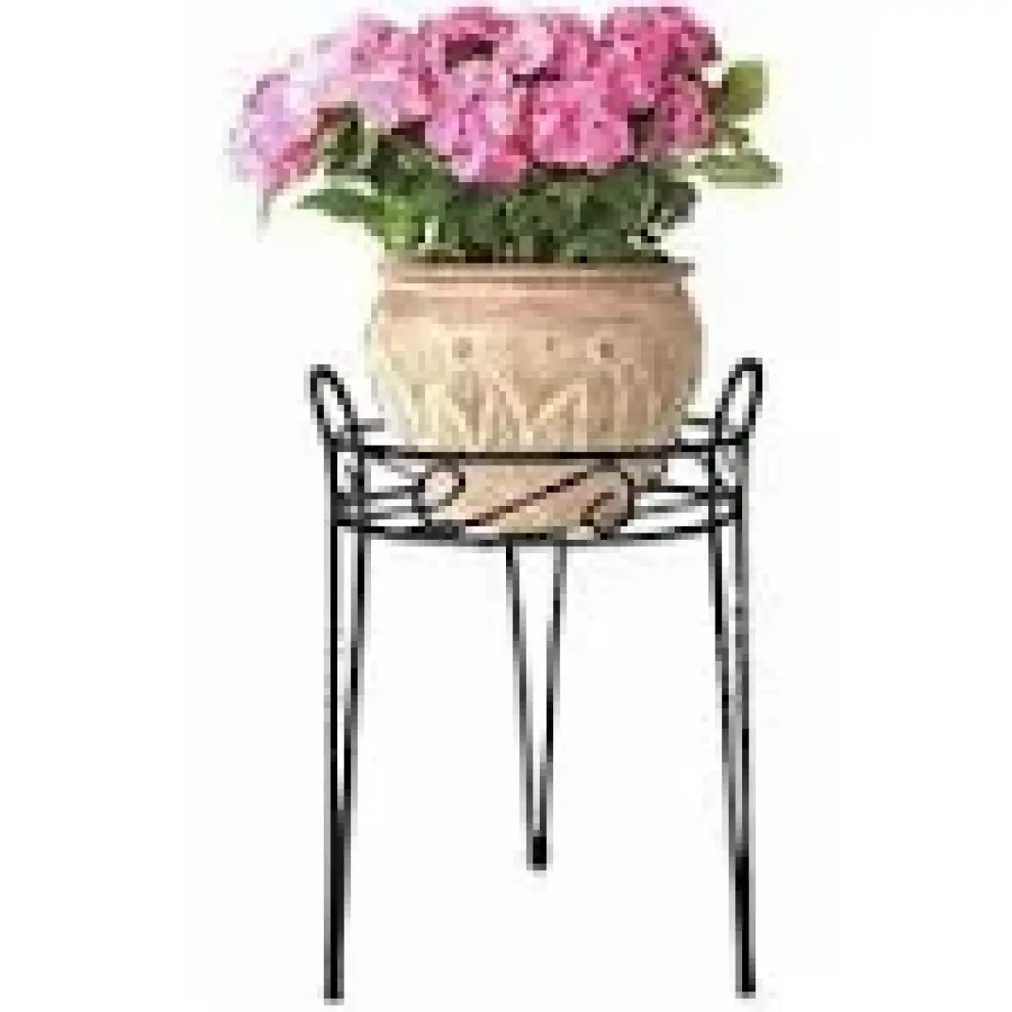 Bahçem Metal Ferforje Saksılık Çiçeklik Dekoratif Saksı Standı 1 Adet 26X26X37CM