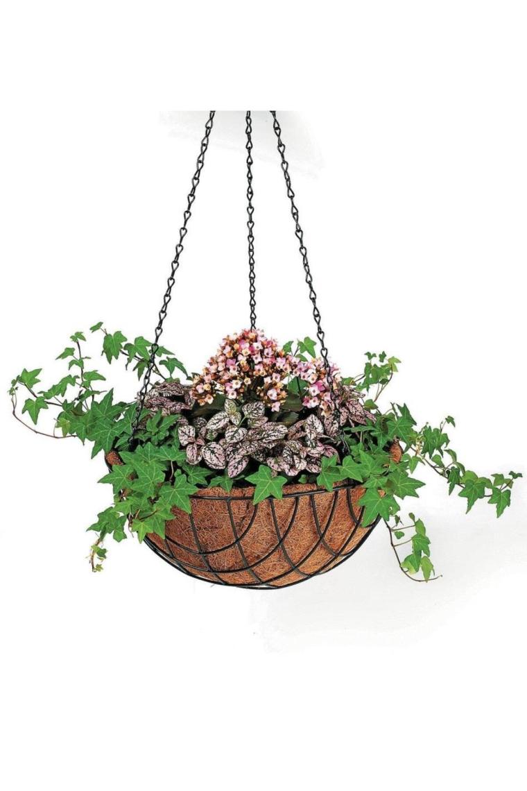 Nettenevime Sarkaç Çiçek Sepeti 3lü Coco Elyaf Makreme Saksı 20-25-30CM